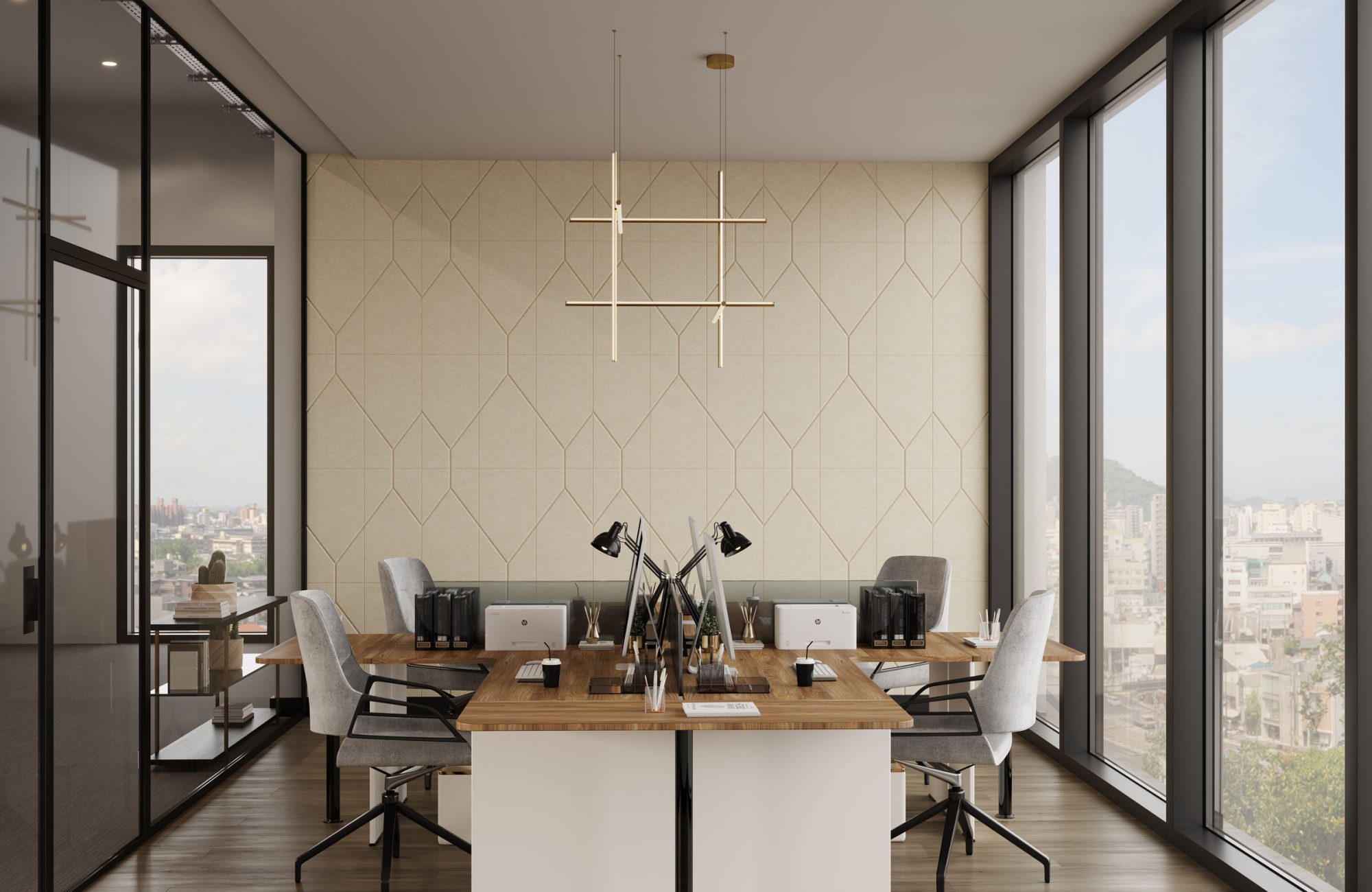 Fracture Leadlight Tiles | Premier Collection | Pearl