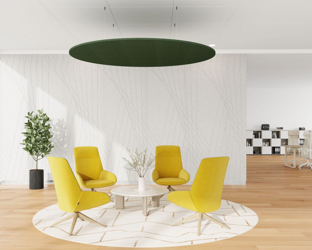Circle Ceiling Clouds | Kale | Premier Collection