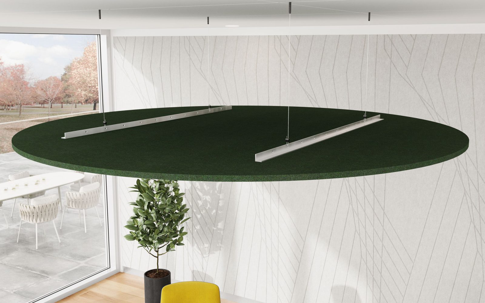 Circle Ceiling Clouds | Kale | Premier Collection