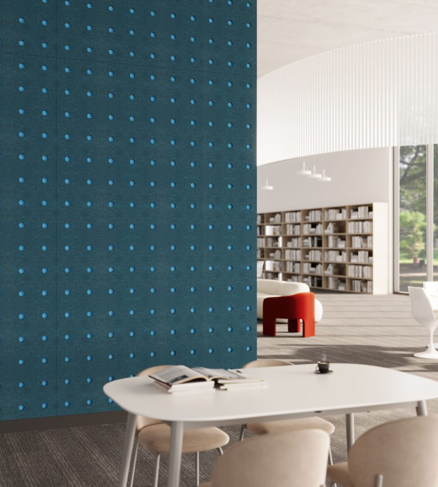 Pixel, Circle Wall Panels | Denim, Azur | Premier Collection