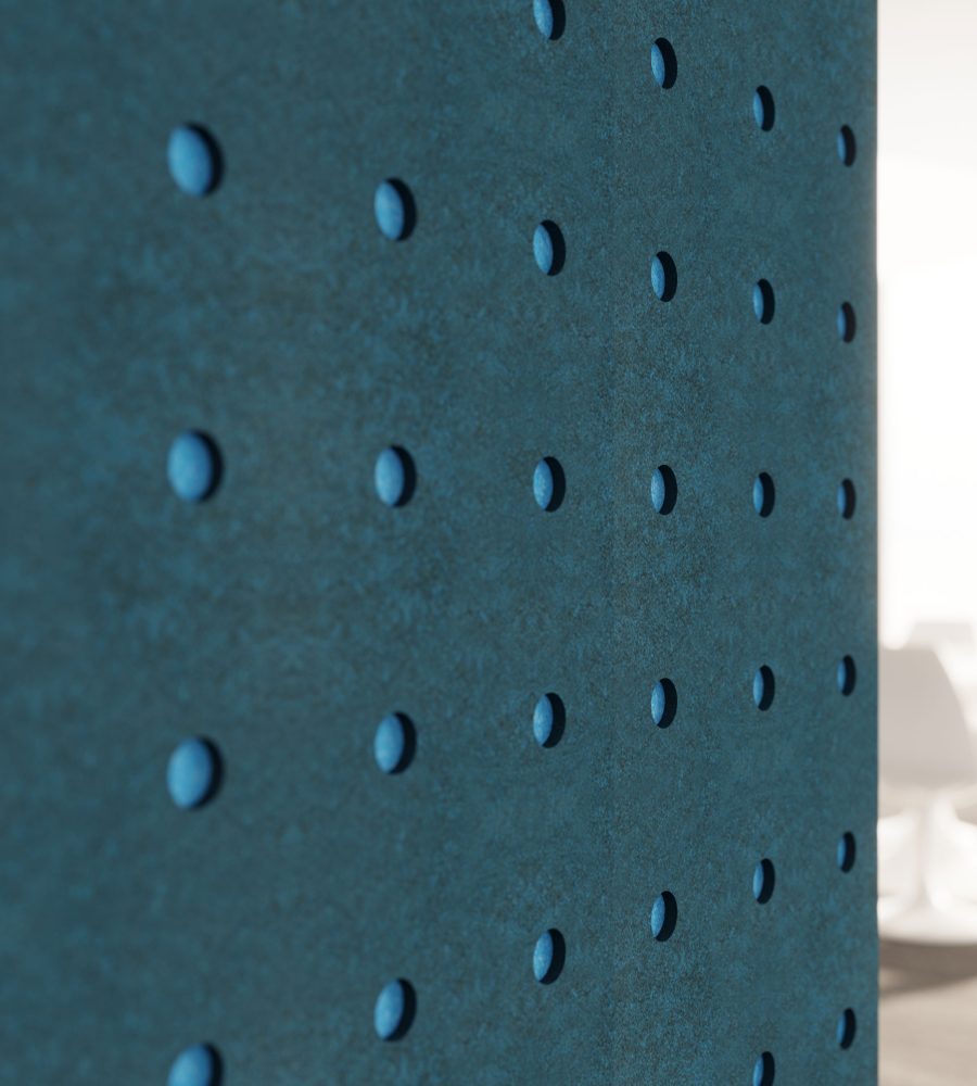 Pixel, Circle Wall Panels | Denim, Azur | Premier Collection