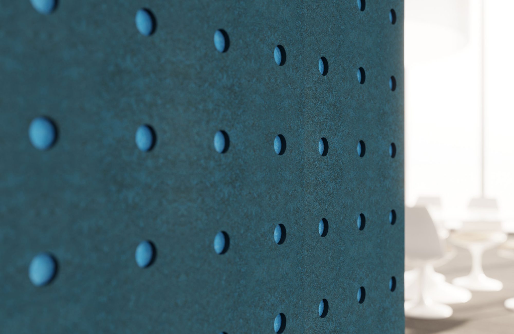 Pixel, Circle Wall Panels | Denim, Azur | Premier Collection