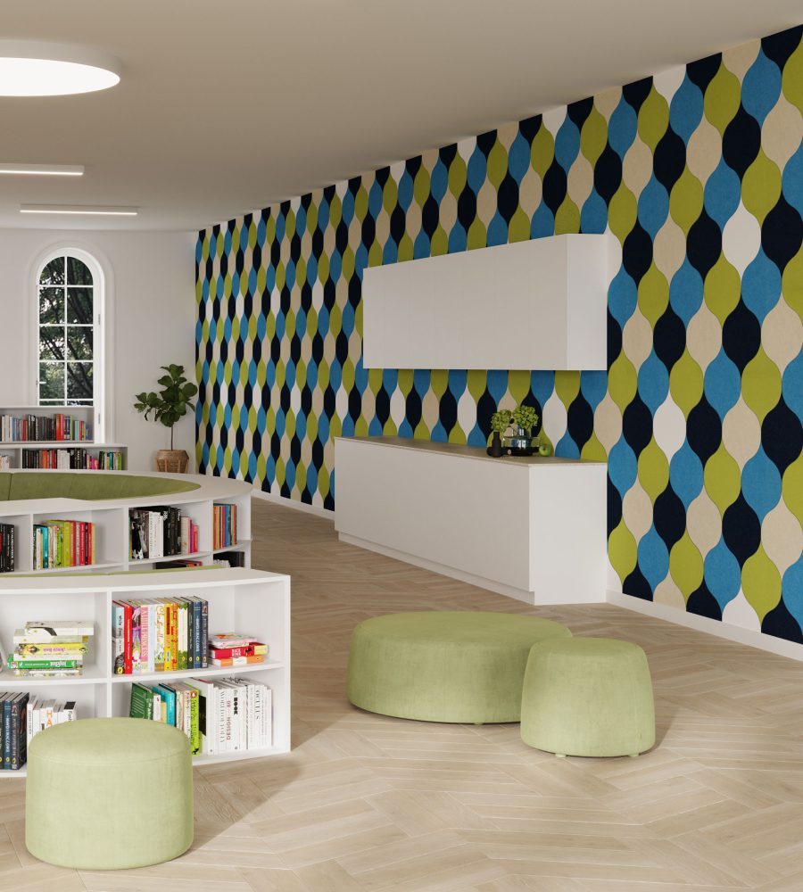 Shapes, Ogee Wall Tiles | Midnight, Azur, Wasabi, Pearl, White | Premier Collection
