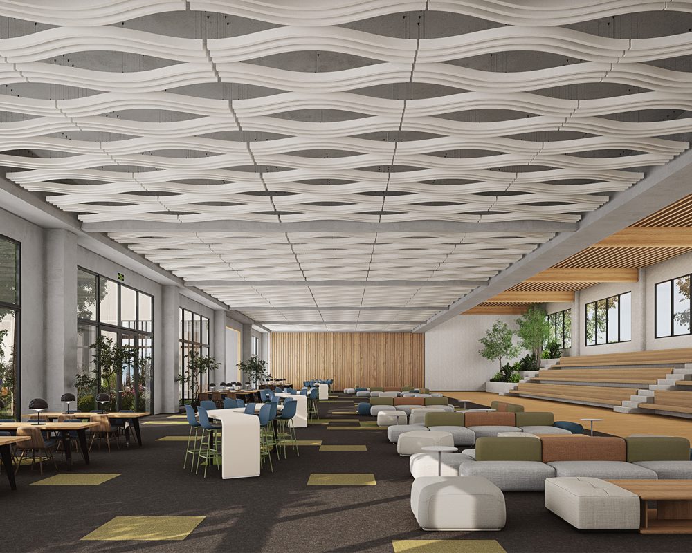 Billow Ceiling Baffles | White | Premier Collection