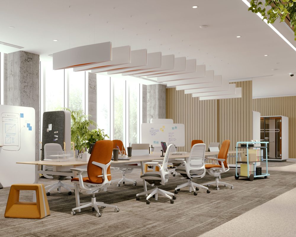 Aero Ceiling Baffles | White, Carrot | Premier Collection