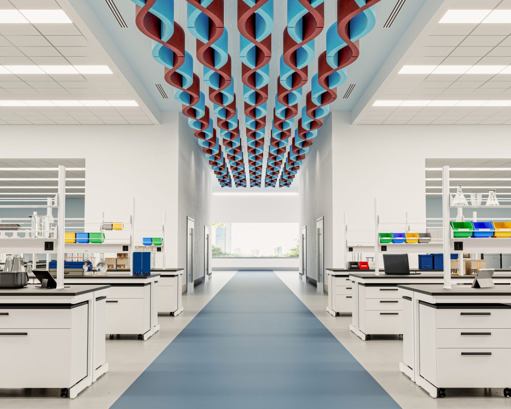 Billow Connect Ceiling Baffles | Azur, Currant | Premier Collection