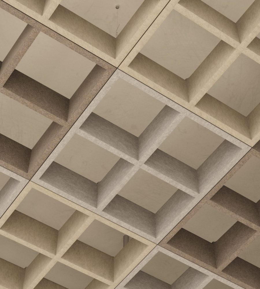Woven, Windowpane Ceiling Frames | Almond, Mushroom, Platinum | Premier Collection