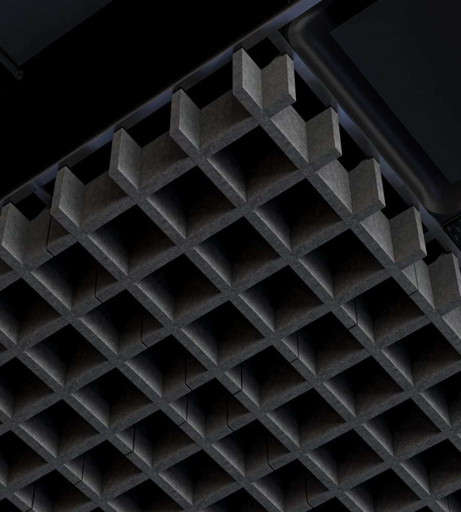 Woven, Pincheck Ceiling Frames | Slate | Premier Collection