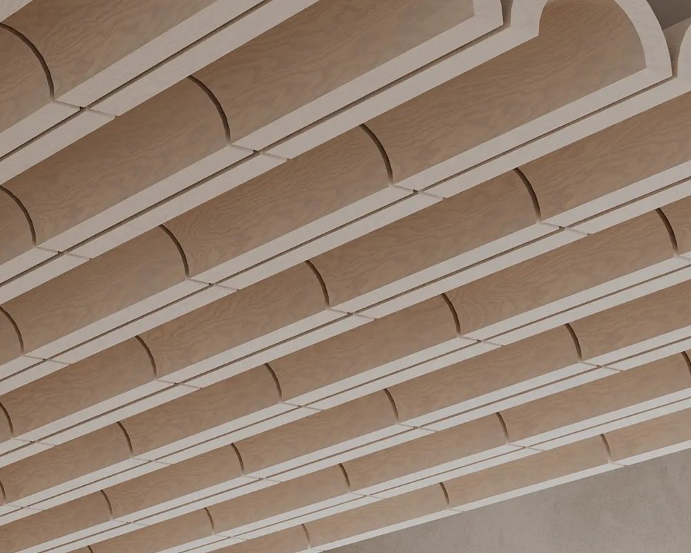 Crest Ceiling Clouds | Petrified Ash | WoodGrain Collection