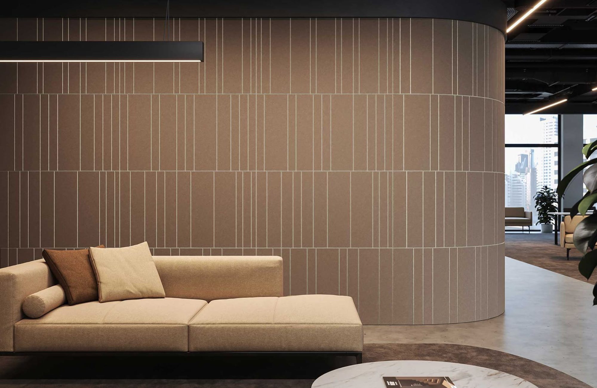 Fracture Two-Tone Barcode | Premier Collection | Umber & Almond