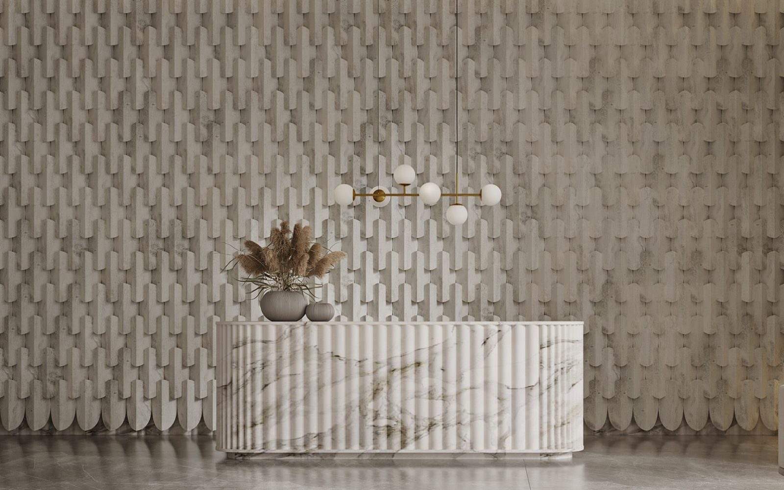 Ovale 3D Tiles | Picket Fence | WoodGrain Collection