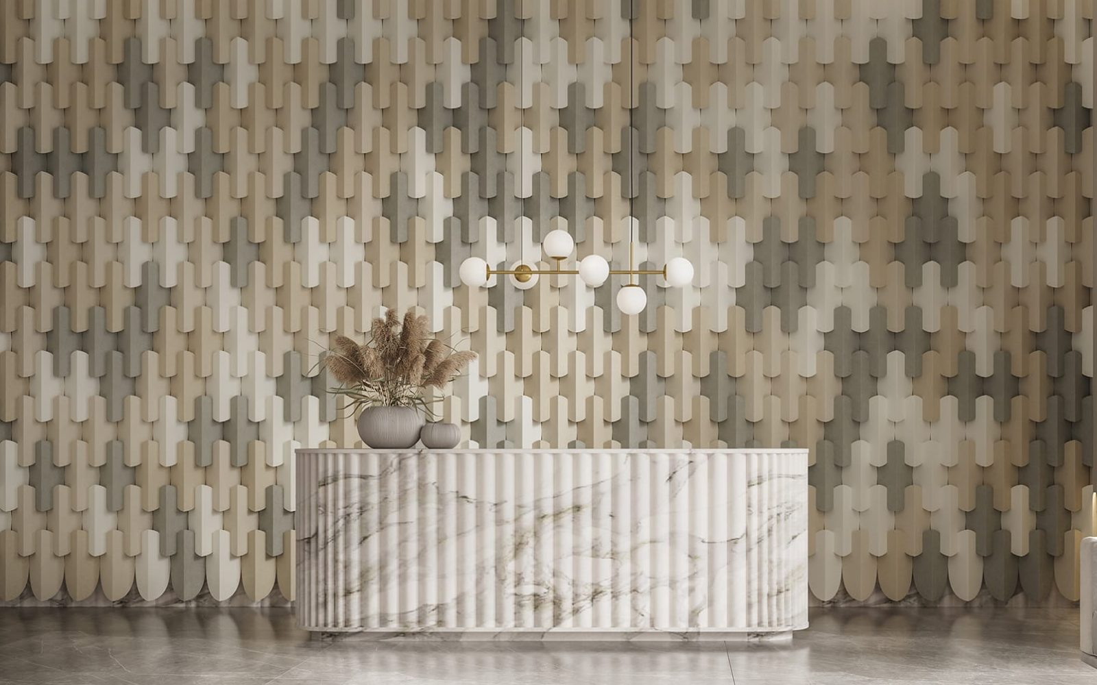 Ovale 3D Tiles | White, Ivory, Pistachio and Peal | WoodGrain Collection