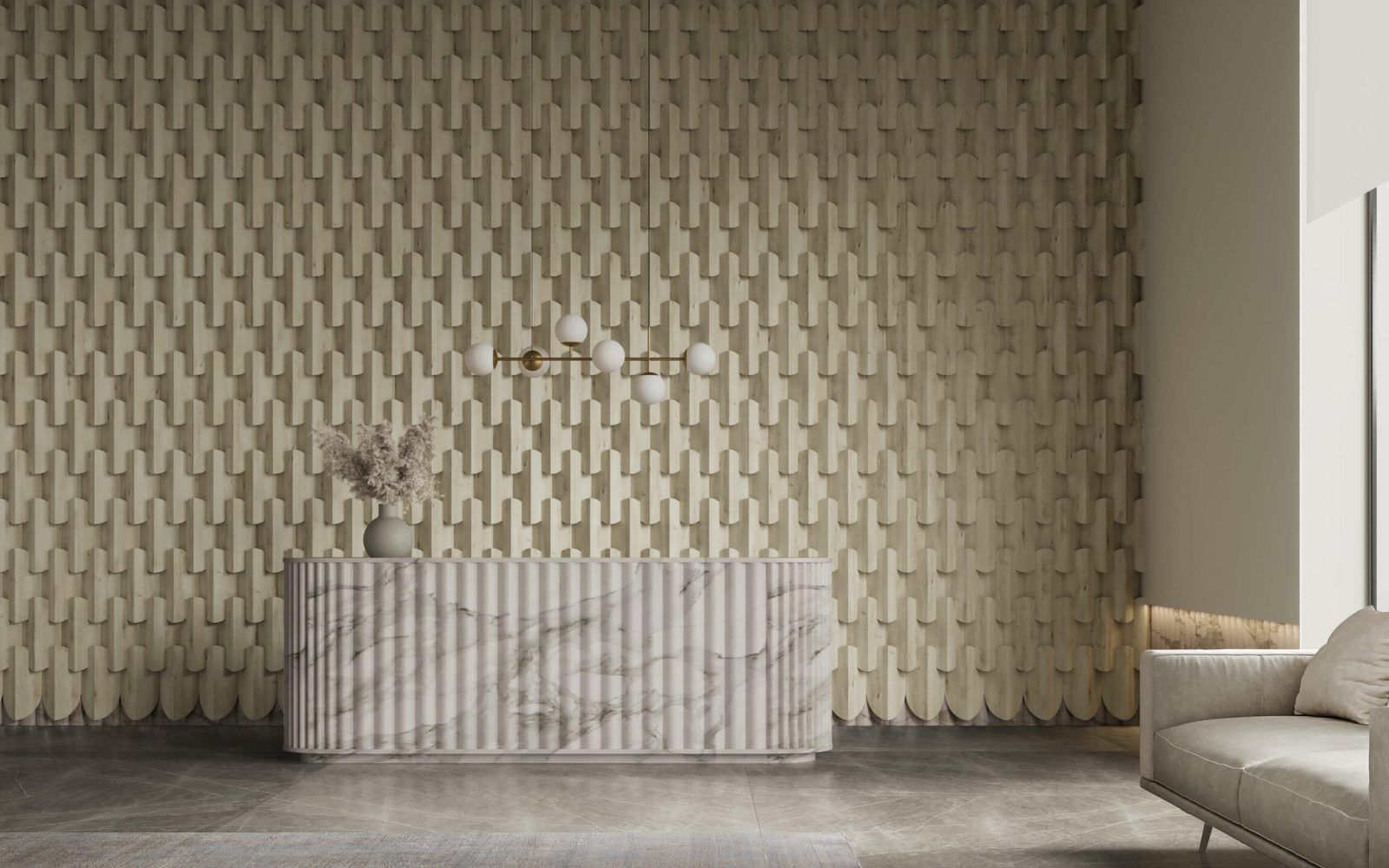 Ovale 3D Tiles | Loft | WoodGrain Collection