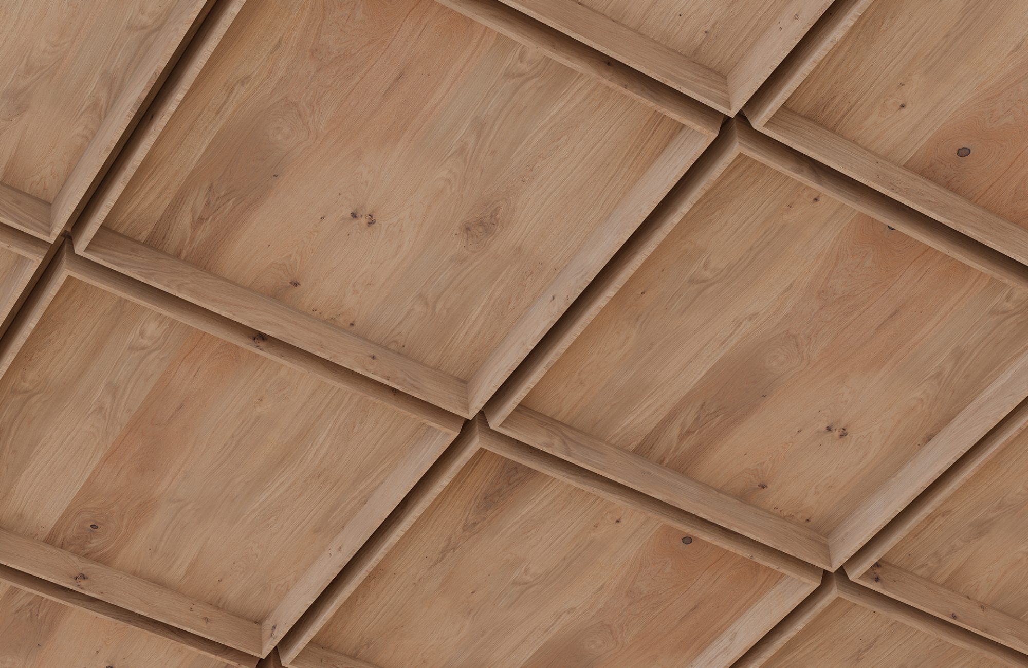 Recess, Chamfer Ceiling Frame | Fumed Oak | WoodGrain Collection