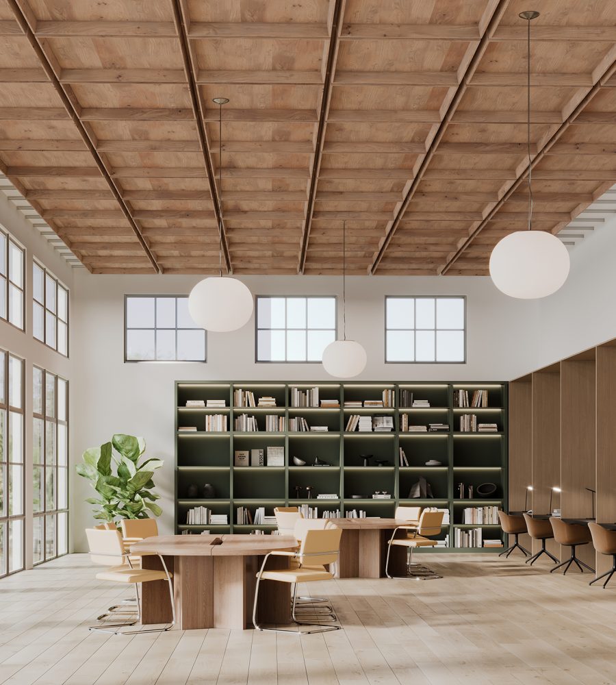 Recess, Chamfer Ceiling Frame | Fumed Oak | WoodGrain Collection