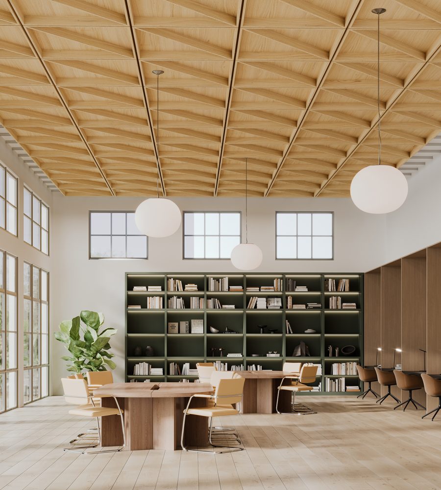 Recess, Cleft Ceiling Frame | Natural Oak | WoodGrain Collection