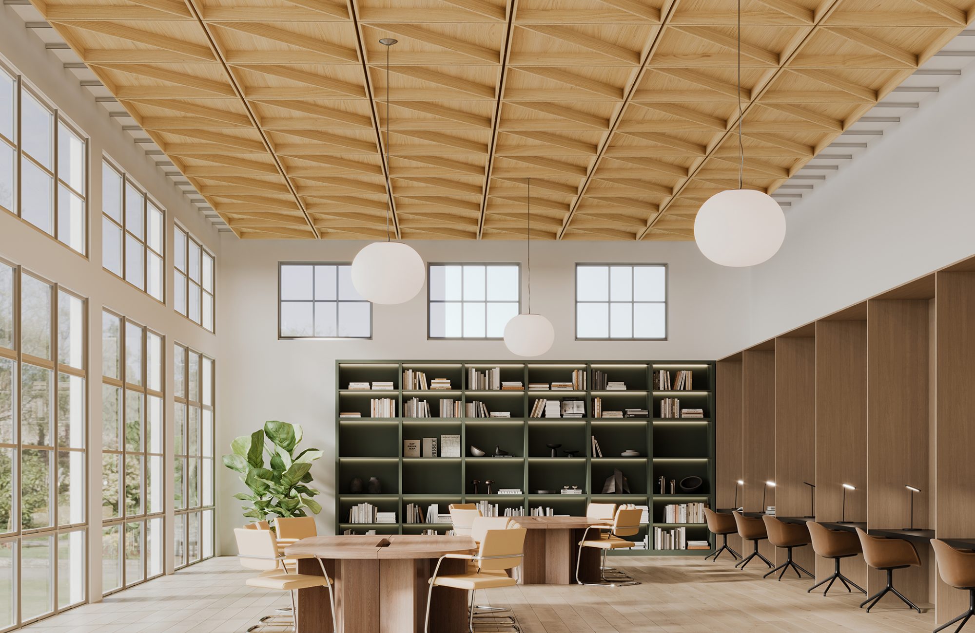 Recess, Cleft Ceiling Frame | Natural Oak | WoodGrain Collection