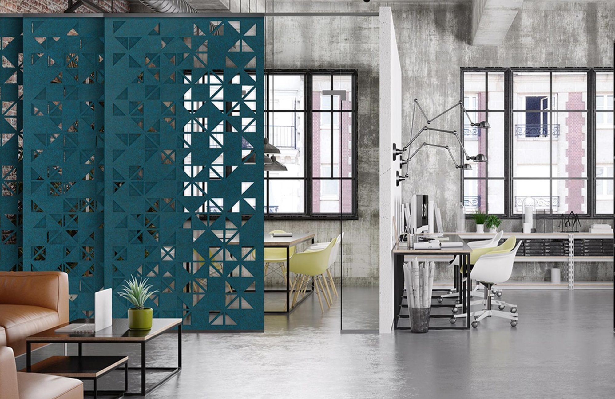 Creative Cut, Origami Wall Screens | Denim | Premier Collection