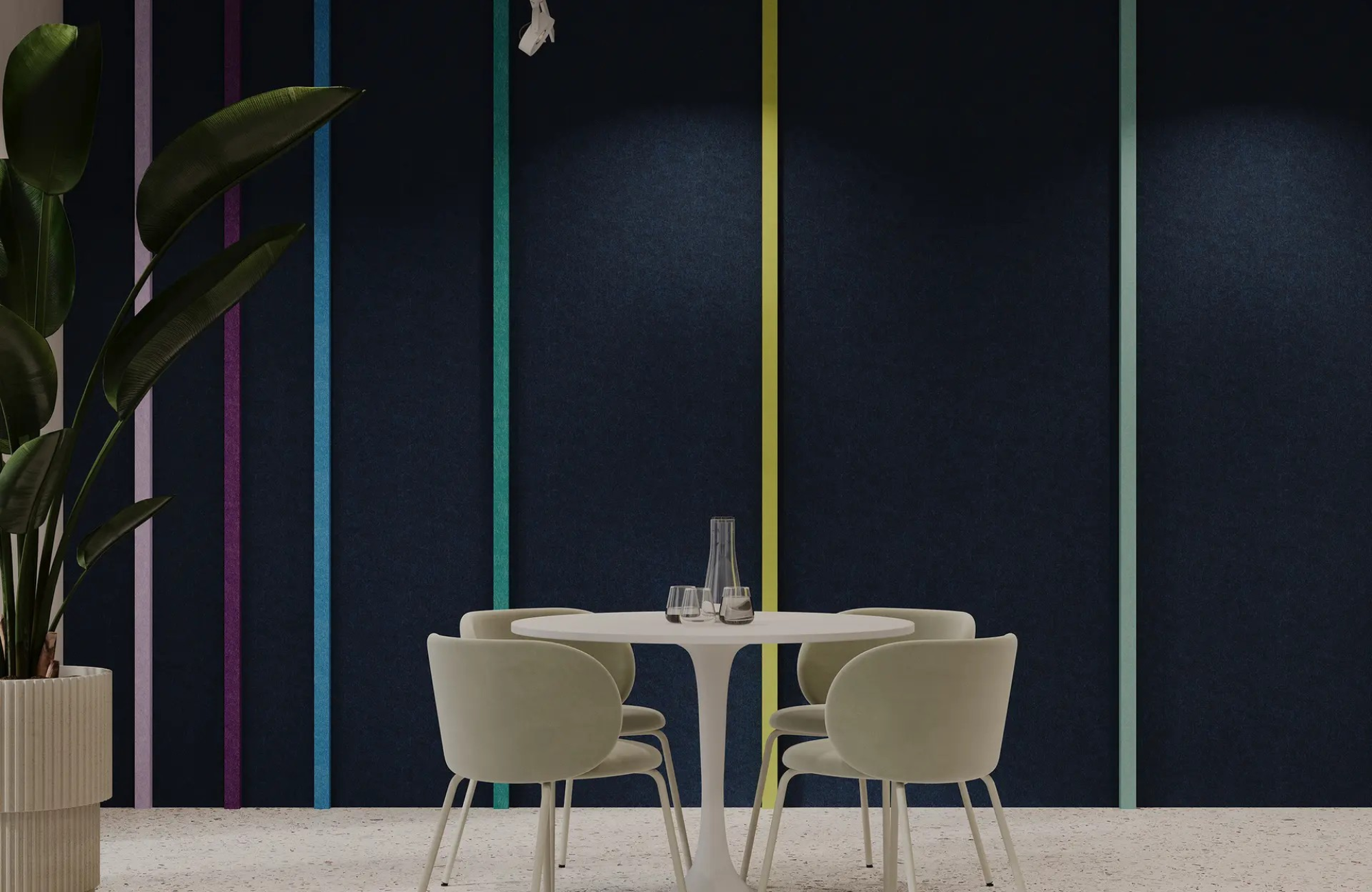 Seam, Block Wall Panels | Midnight, Sea Salt, Wasabi, Peacock, Azur, Berry, Lilac | Premier Collection