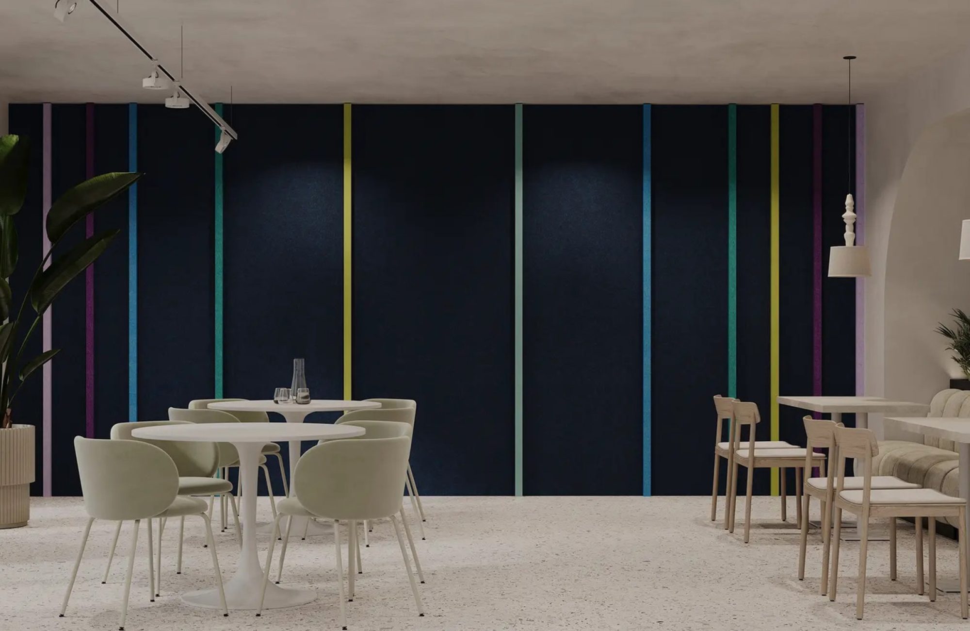 Seam, Block Wall Panels | Midnight, Sea Salt, Wasabi, Peacock, Azur, Berry, Lilac | Premier Collection