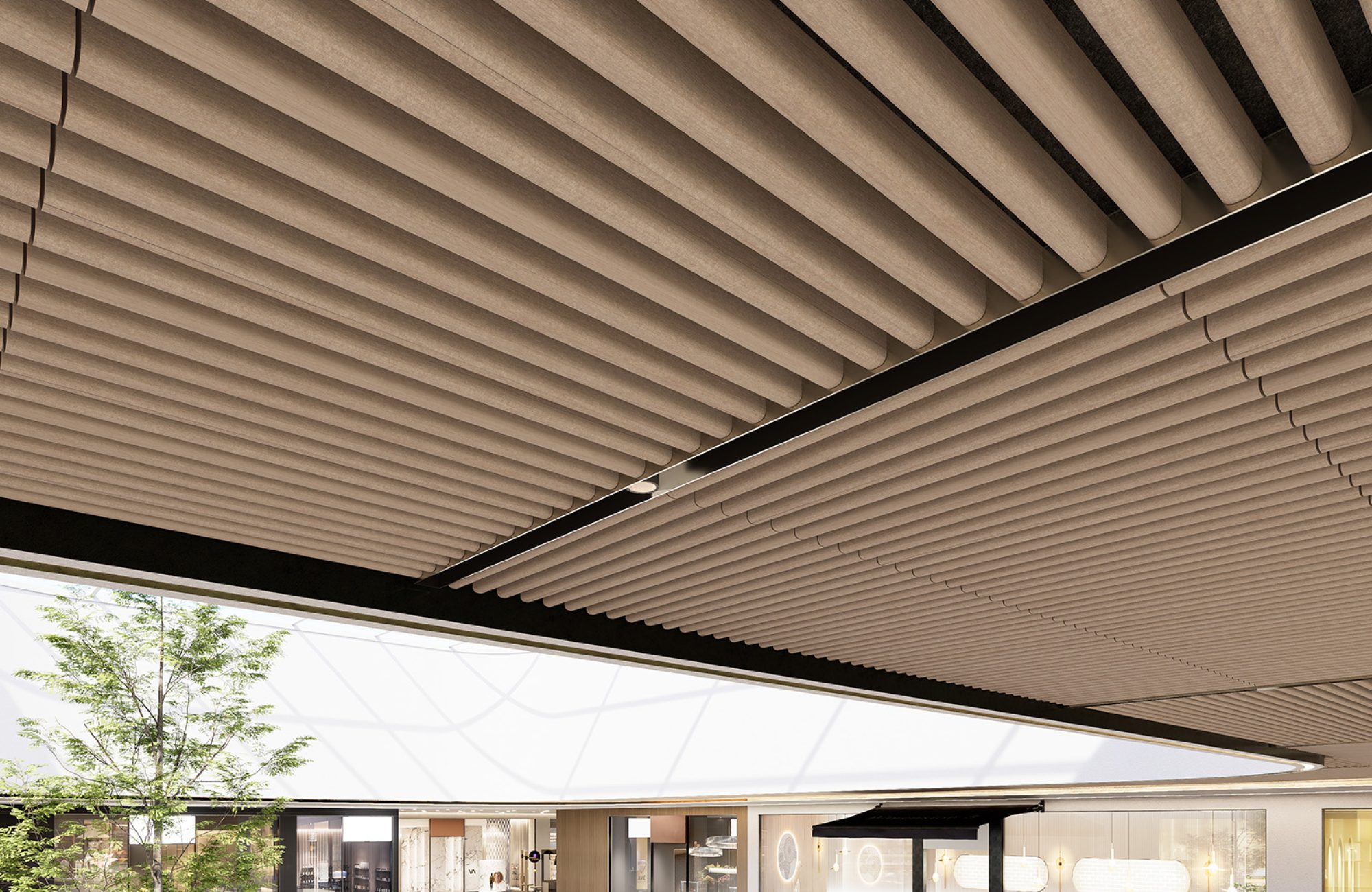 SoftenUp, Foothill Ceiling Frames | White Oak | WoodGrain Collection