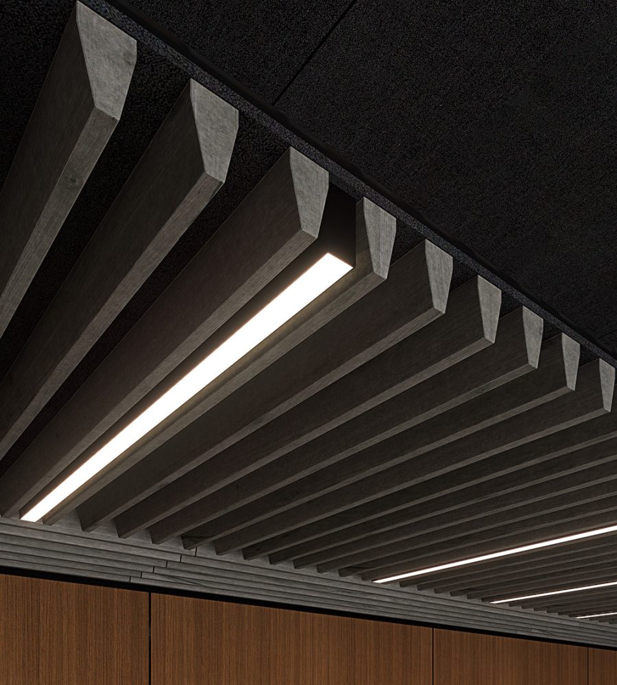 SoftenUp, Peak Ceiling Frames | Shadow Oak | WoodGrain Collection