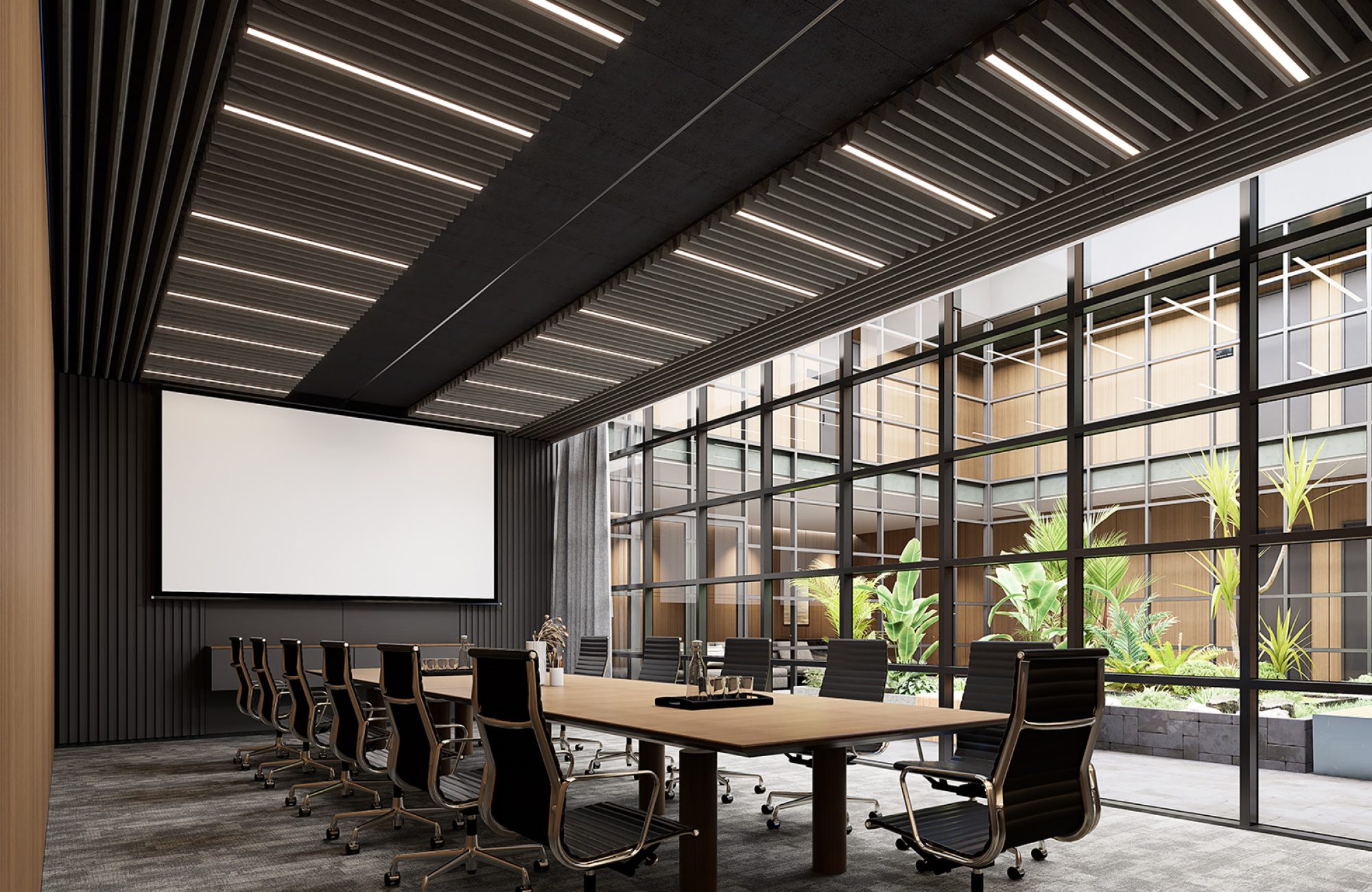 SoftenUp, Peak Ceiling Frames | Shadow Oak | WoodGrain Collection