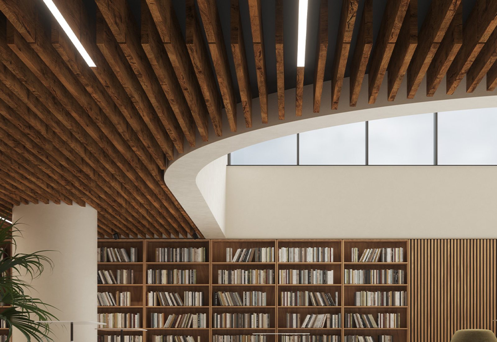 Truss Ceiling Baffles | Antique Chest | WoodGrain Collection