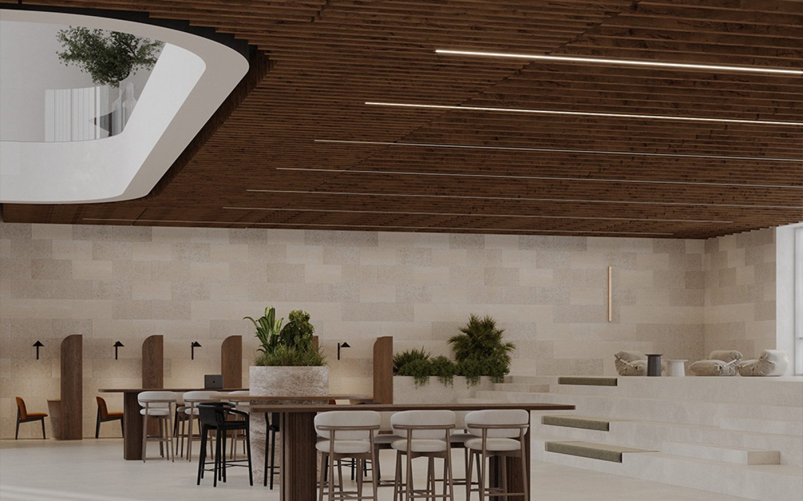 Truss Ceiling Baffles | Antique Chest | WoodGrain Collection