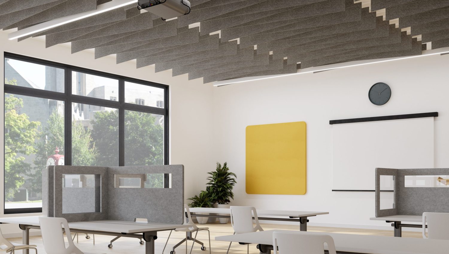 Wing Ceiling Baffles | Grey | Premier Collection