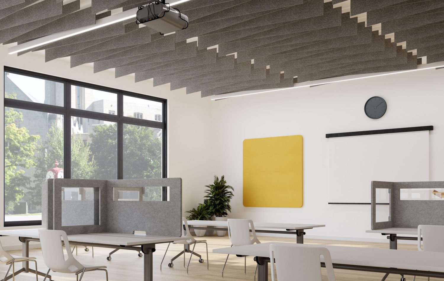 Wing Ceiling Baffles | Grey | Premier Collection