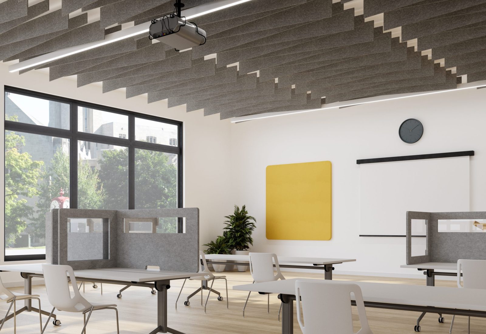 Wing Ceiling Baffles | Grey | Premier Collection