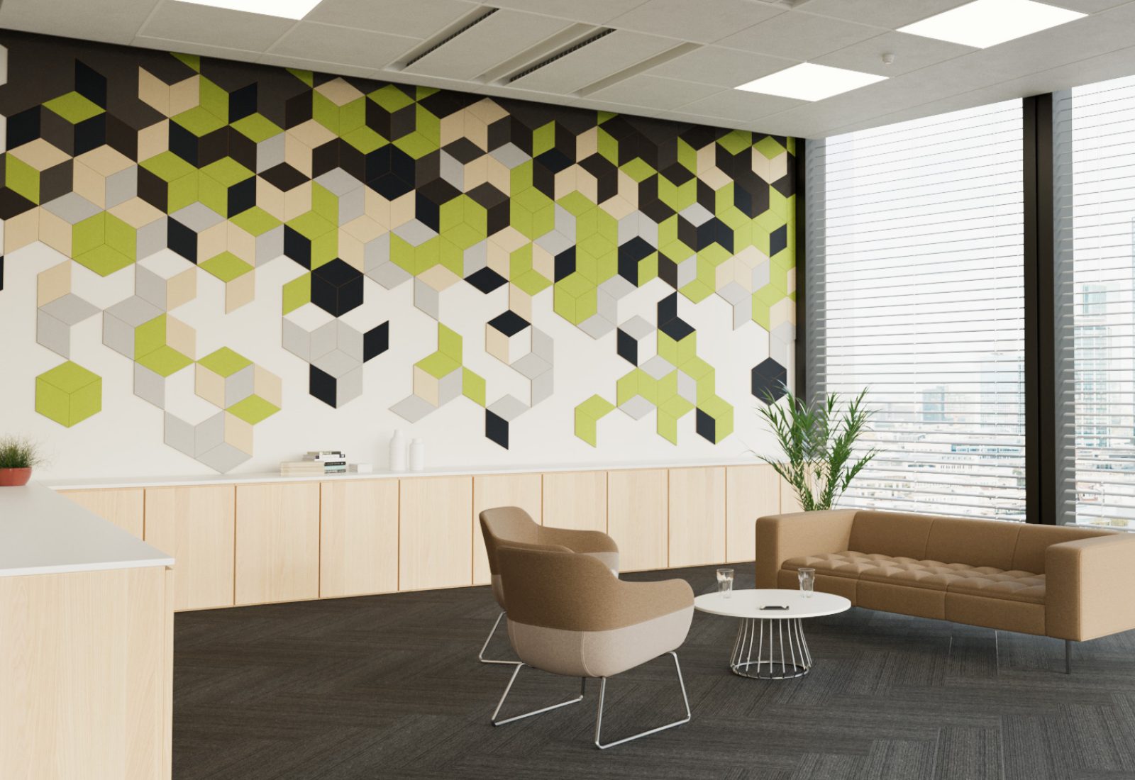 acoufelt-w-solid-shapes-diamond-ceiling-tiles