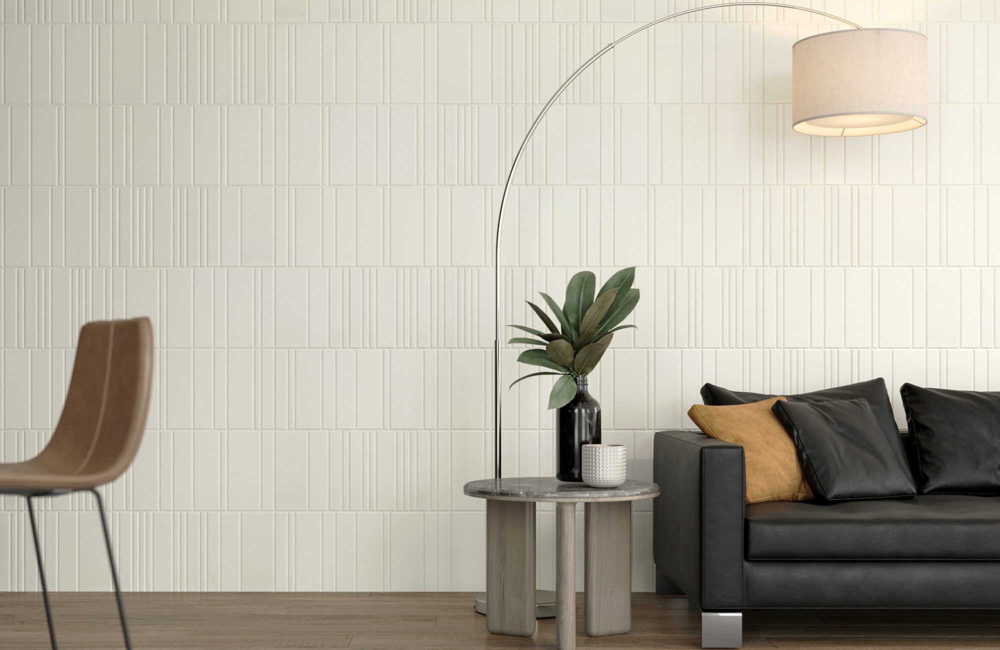 Fracture Barcode Tiles | Premier Collection | White