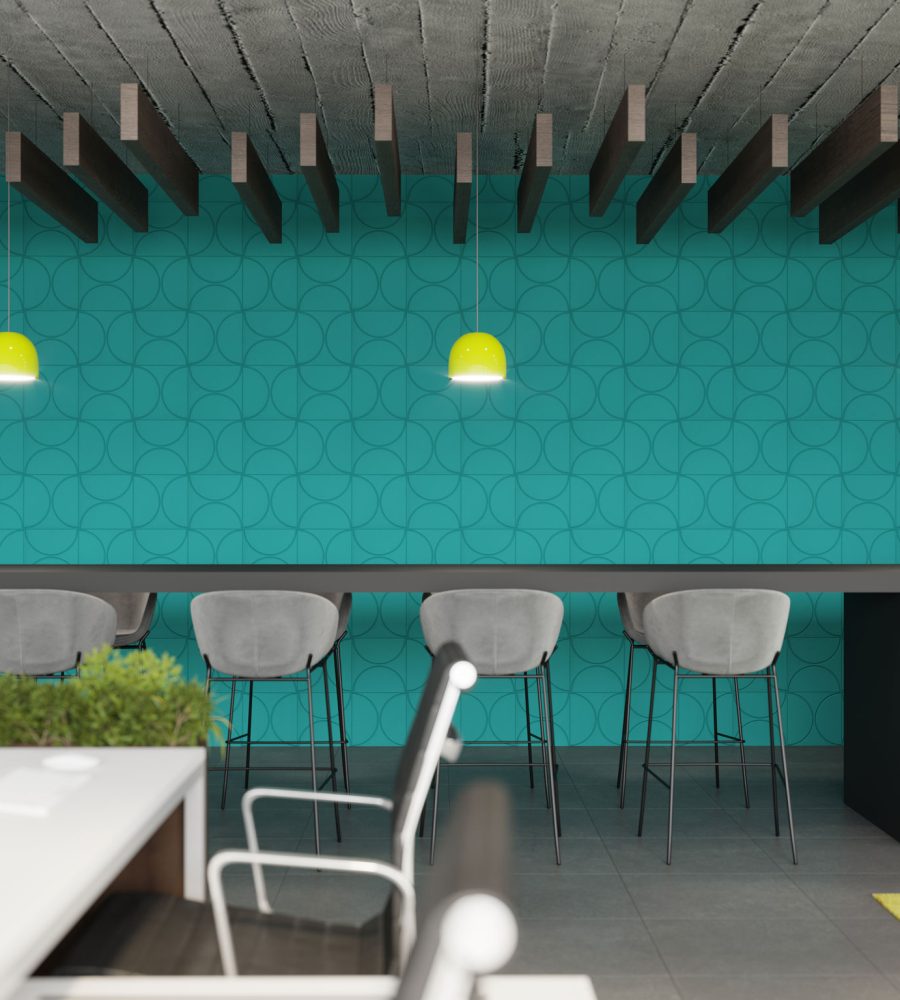 Fracture Deco Tiles | Premier Collection | Peacock