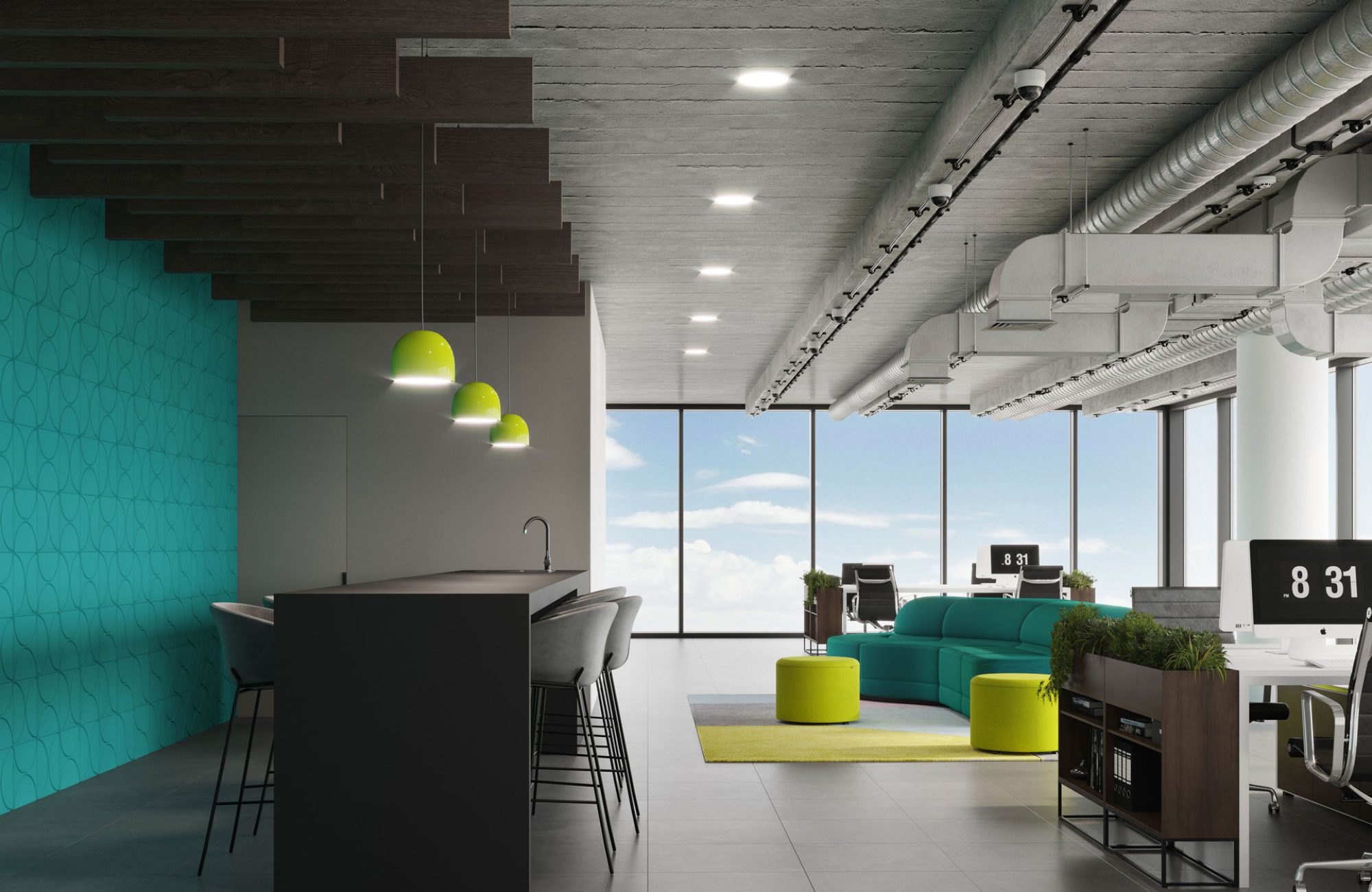 Fracture Deco Tiles | Premier Collection | Peacock