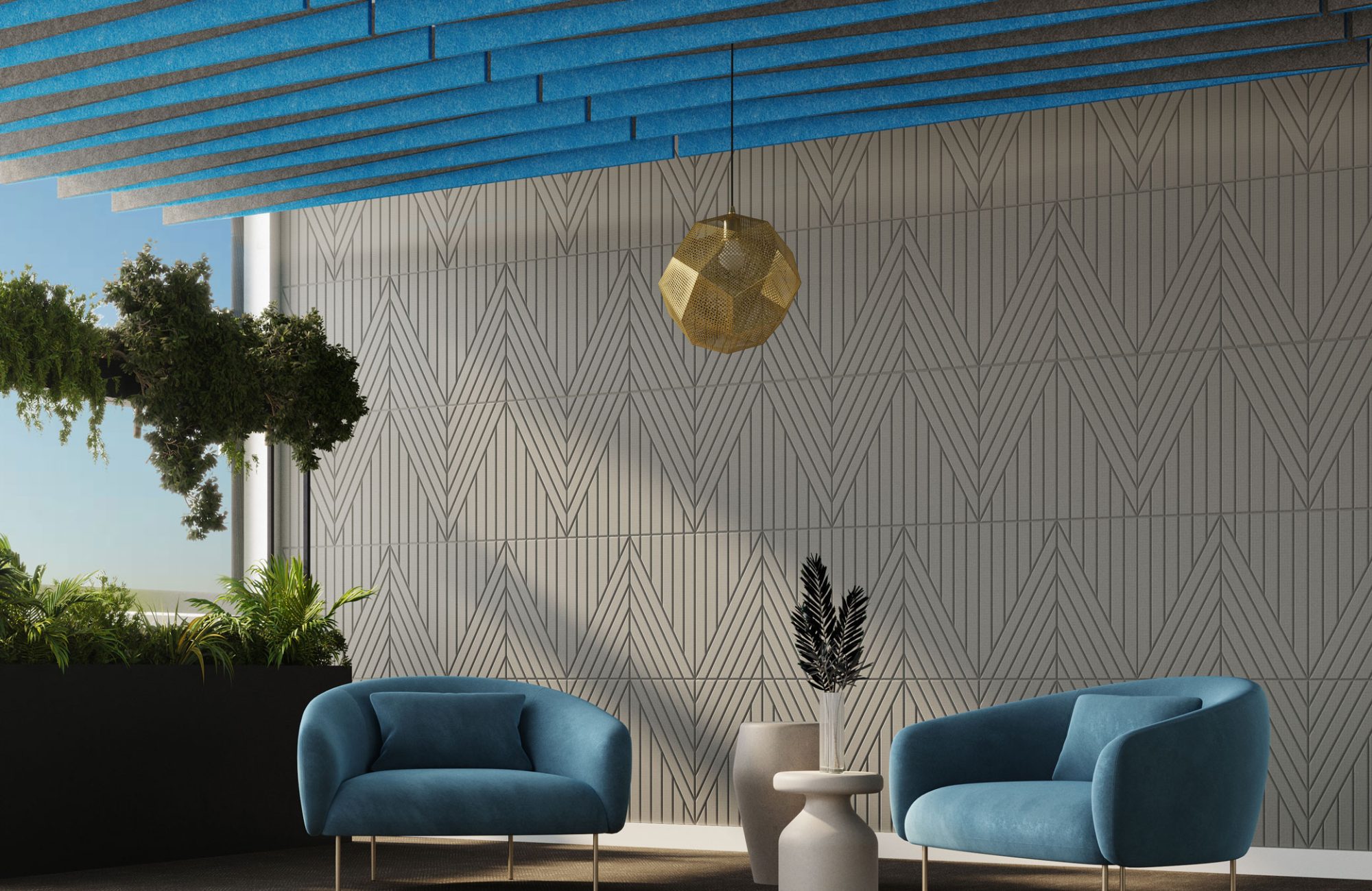 Fracture Contrast 1, 2 Wall Tiles | Metal | Premier Collection