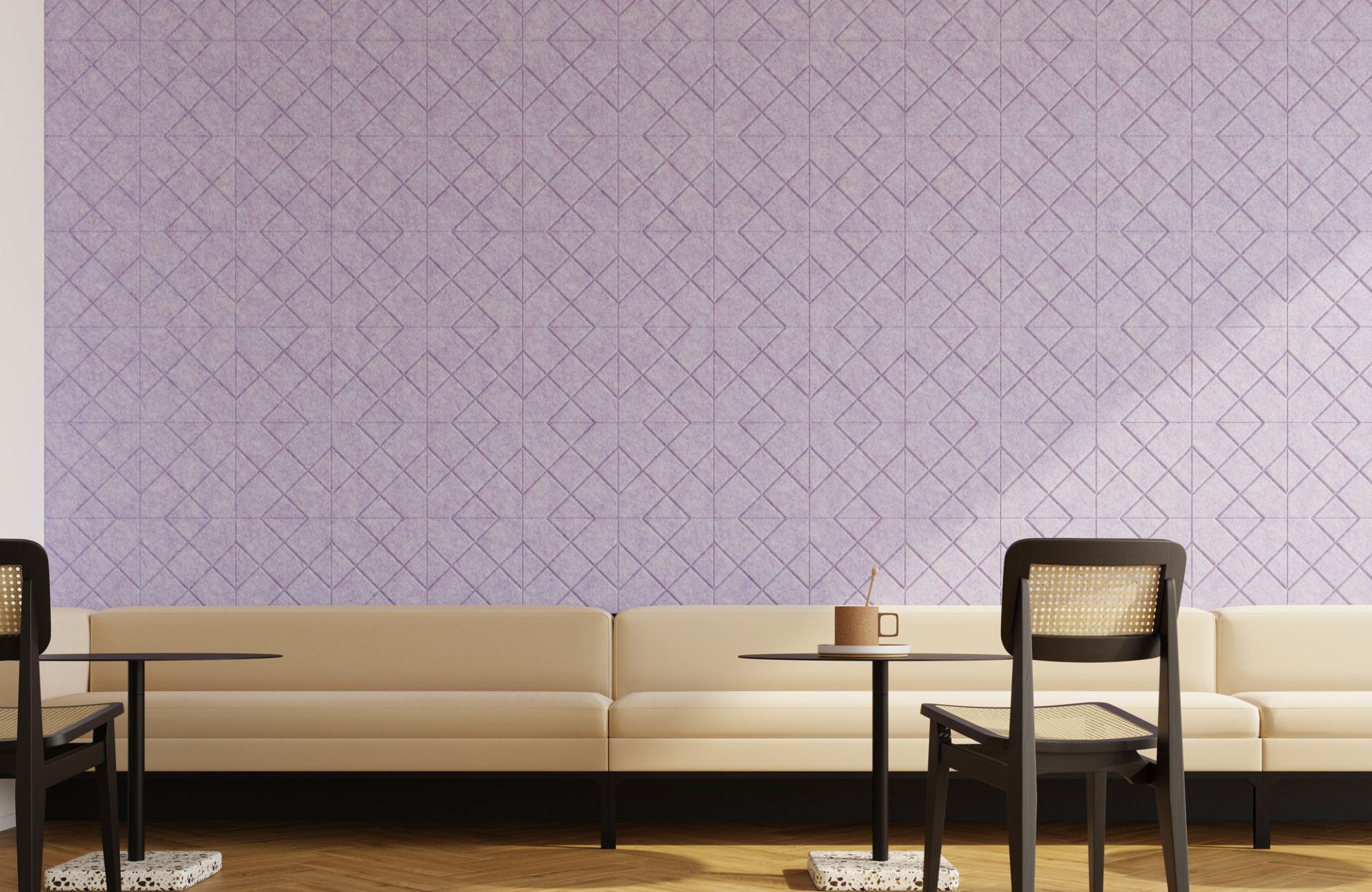 Fracture Crosshatch Wall Tiles | Premier Collection | Lilac