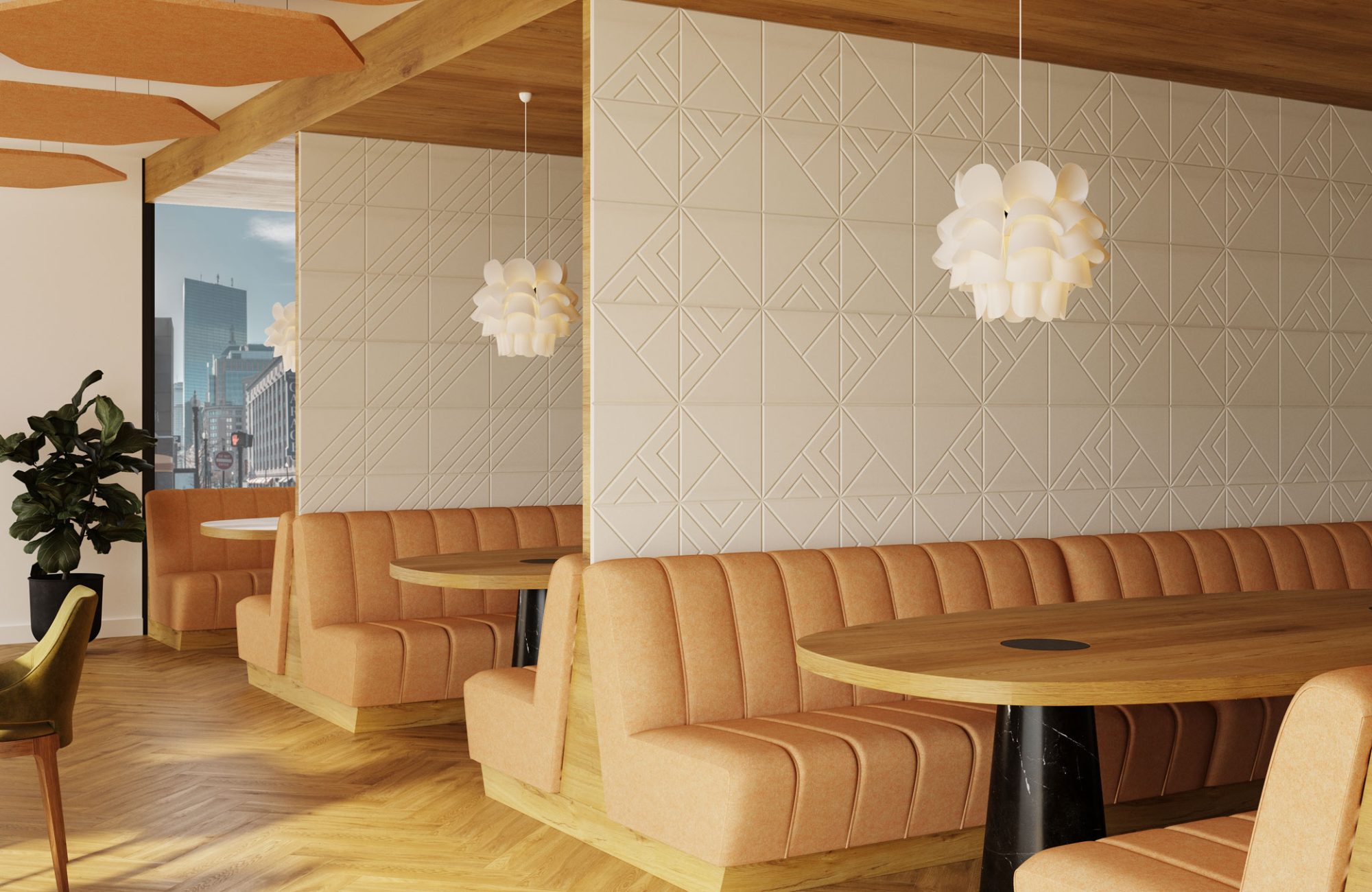 Fracture Tiles, Motif 1-5 Wall Tiles | White | Premier Collection