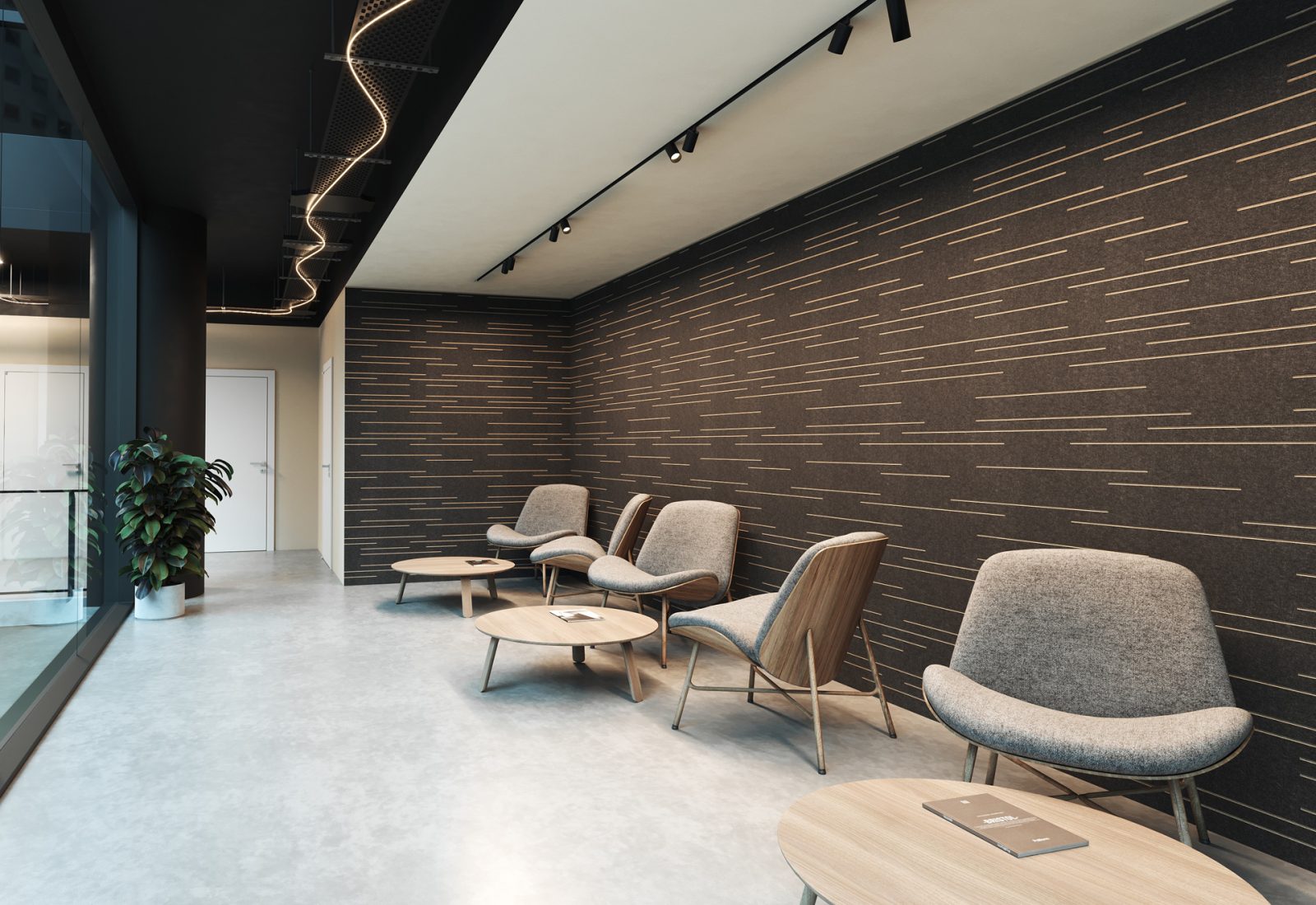 Fracture Two-Tone Dash | Premier Collection | Charcoal & Ivory