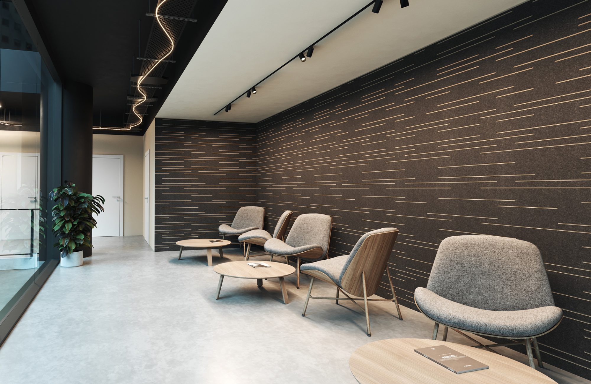 Fracture Two-Tone Dash | Premier Collection | Charcoal & Ivory