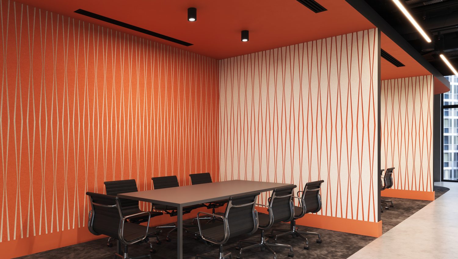 Fracture Two-Tone Parallax | Premier Collection | Carrot & White