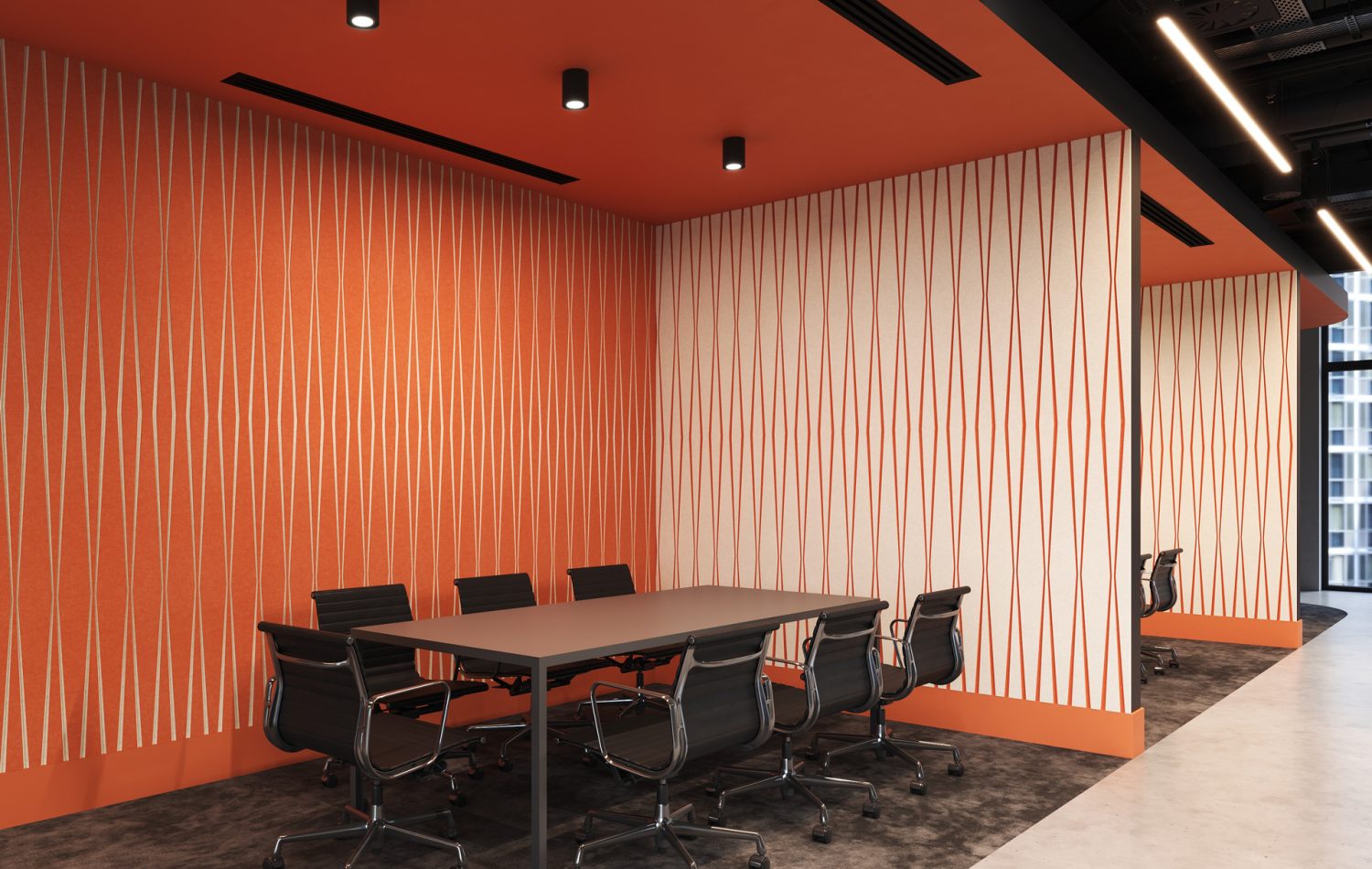 Fracture Two-Tone Parallax | Premier Collection | Carrot & White