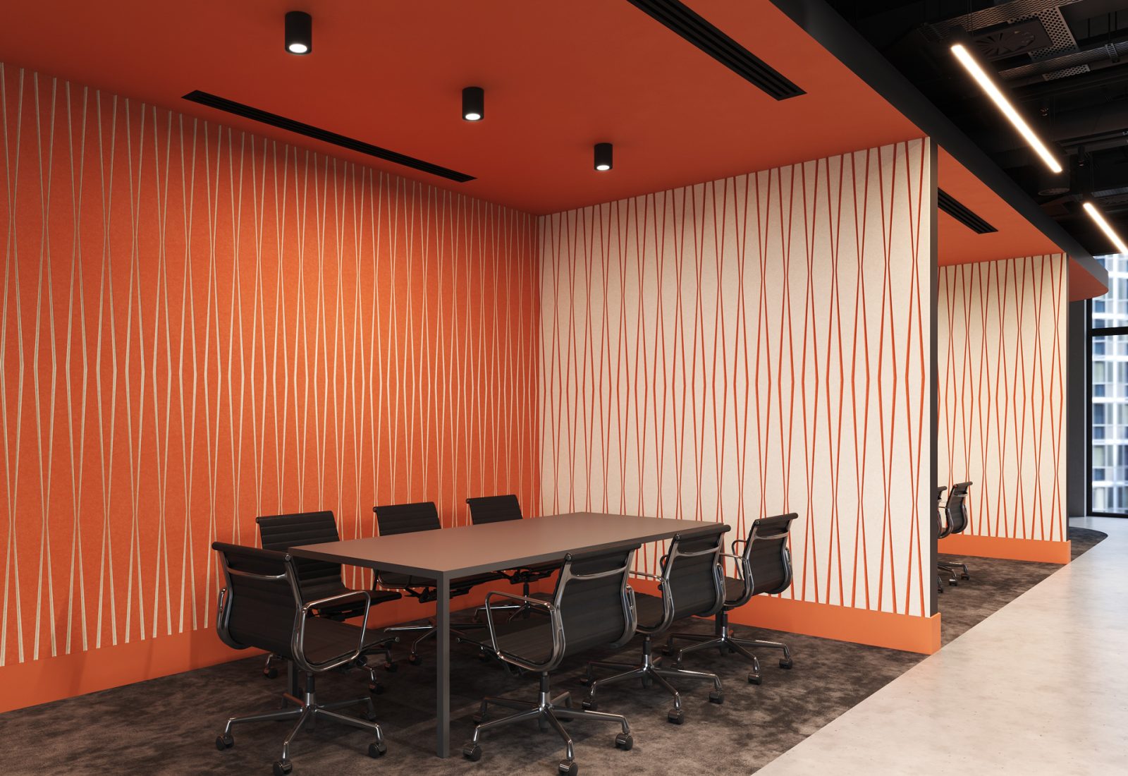 Fracture Two-Tone Parallax | Premier Collection | Carrot & White