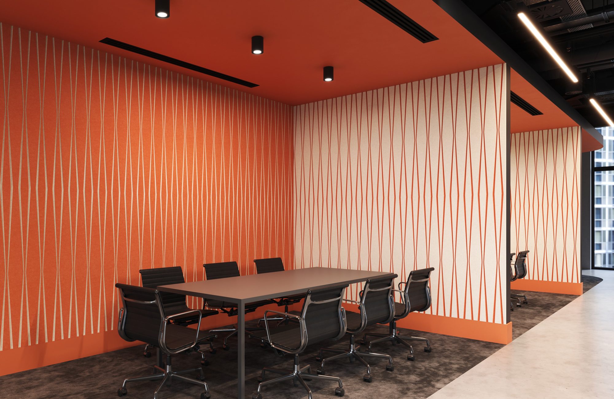 Fracture Two-Tone Parallax | Premier Collection | Carrot & White