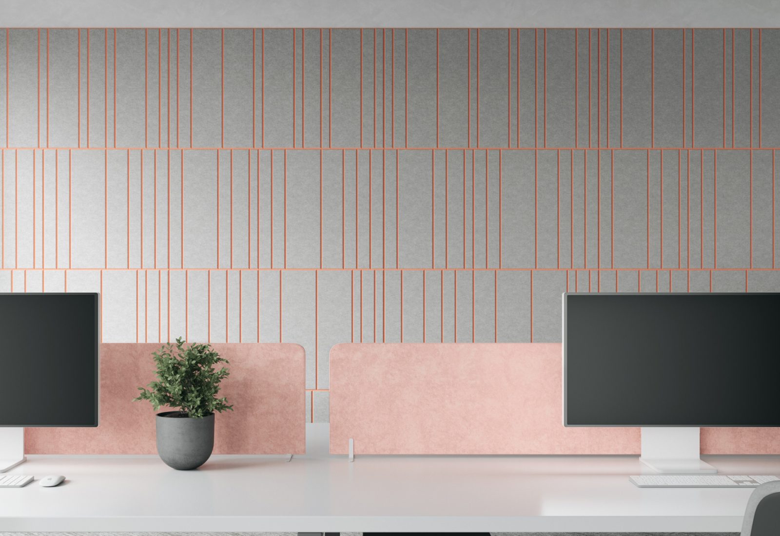 Fracture Two-Tone Barcode | Premier Collection | Metal & Flamingo