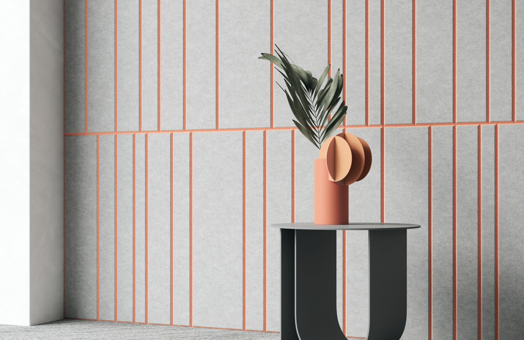 Fracture Two-Tone Barcode | Premier Collection | Metal & Flamingo