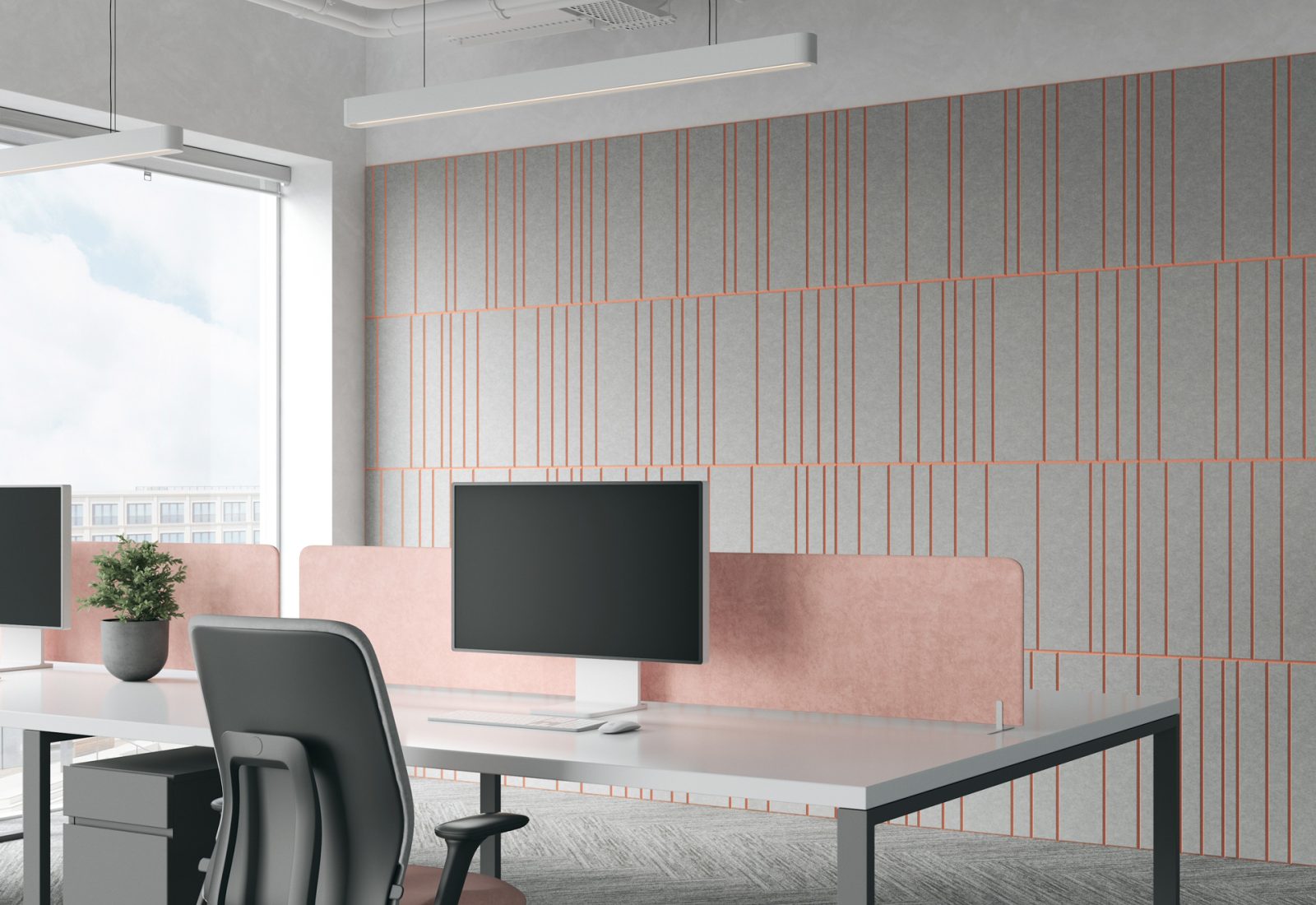 Fracture Two-Tone Barcode | Premier Collection | Metal & Flamingo