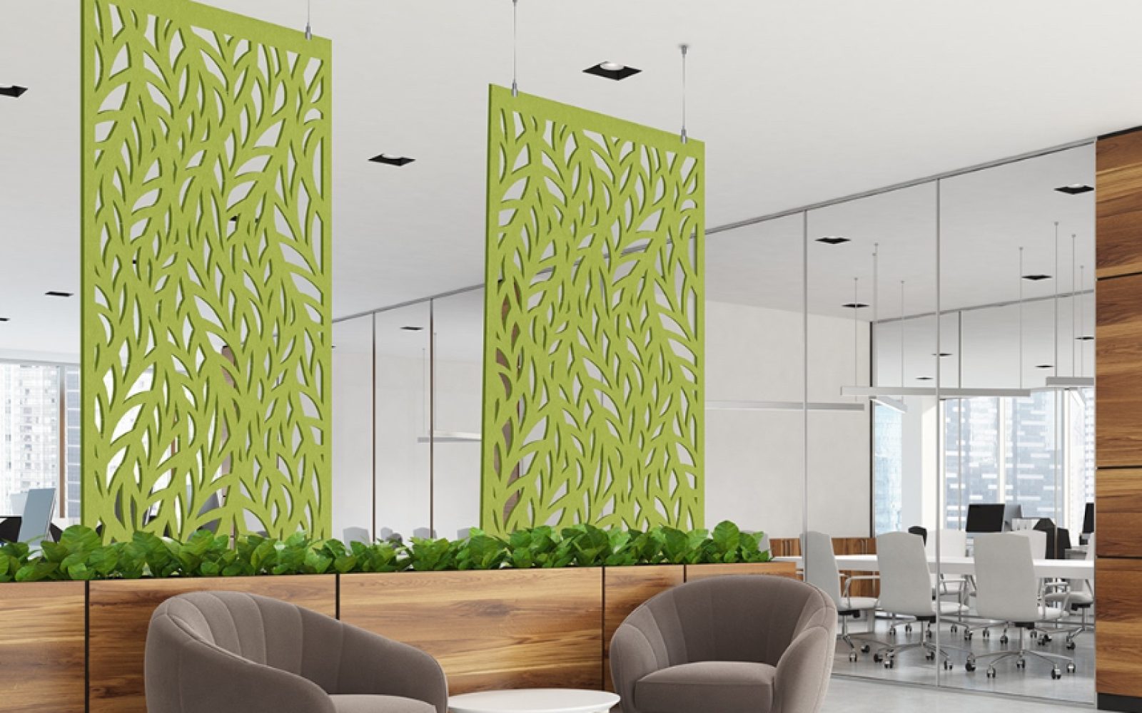Creative Cut, Fern Wall Screens | Wasabi | Premier Collection