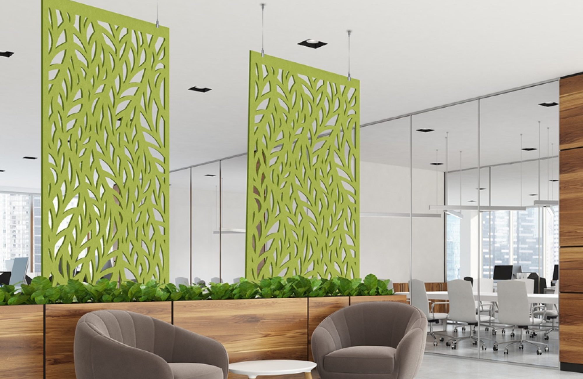 Creative Cut, Fern Wall Screens | Wasabi | Premier Collection